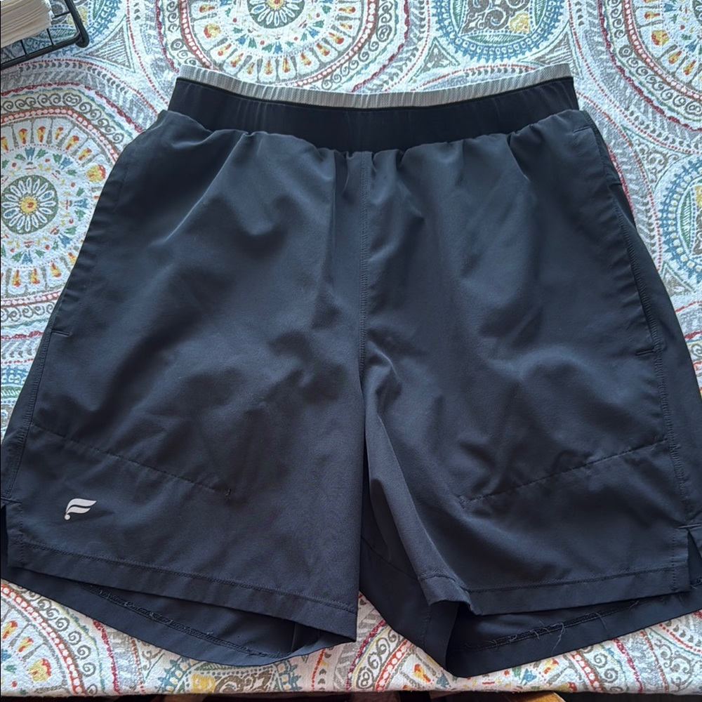 Fabletics Black Lined 5” Athletic Shorts Lightweight Comfort